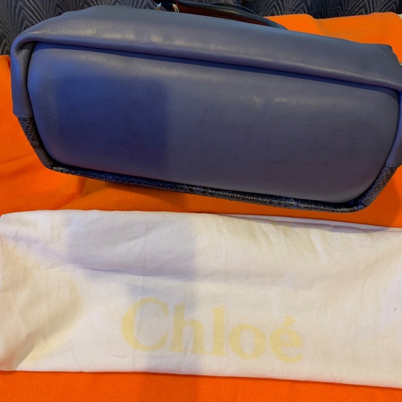 Chloe python & leather tote bag - Picture 4 of 6